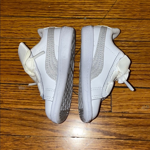 Puma White leather Shoes Toddler Size 5C - Picture 3 of 8